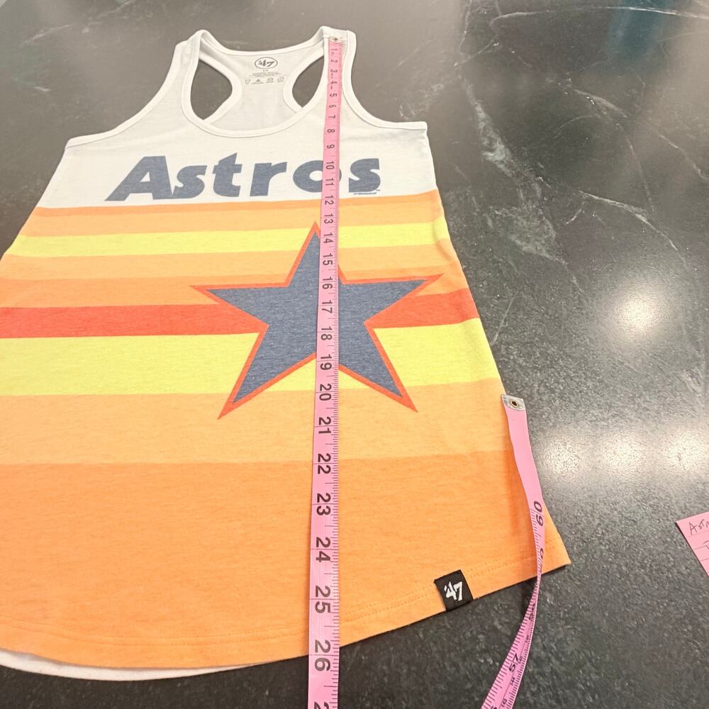 '47 Houston Astros Retro Rainbow Racerback Tank Small - Picture 8 of 9